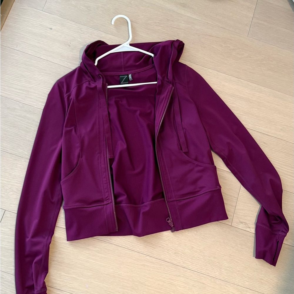 Zella magenta work out jacket size small